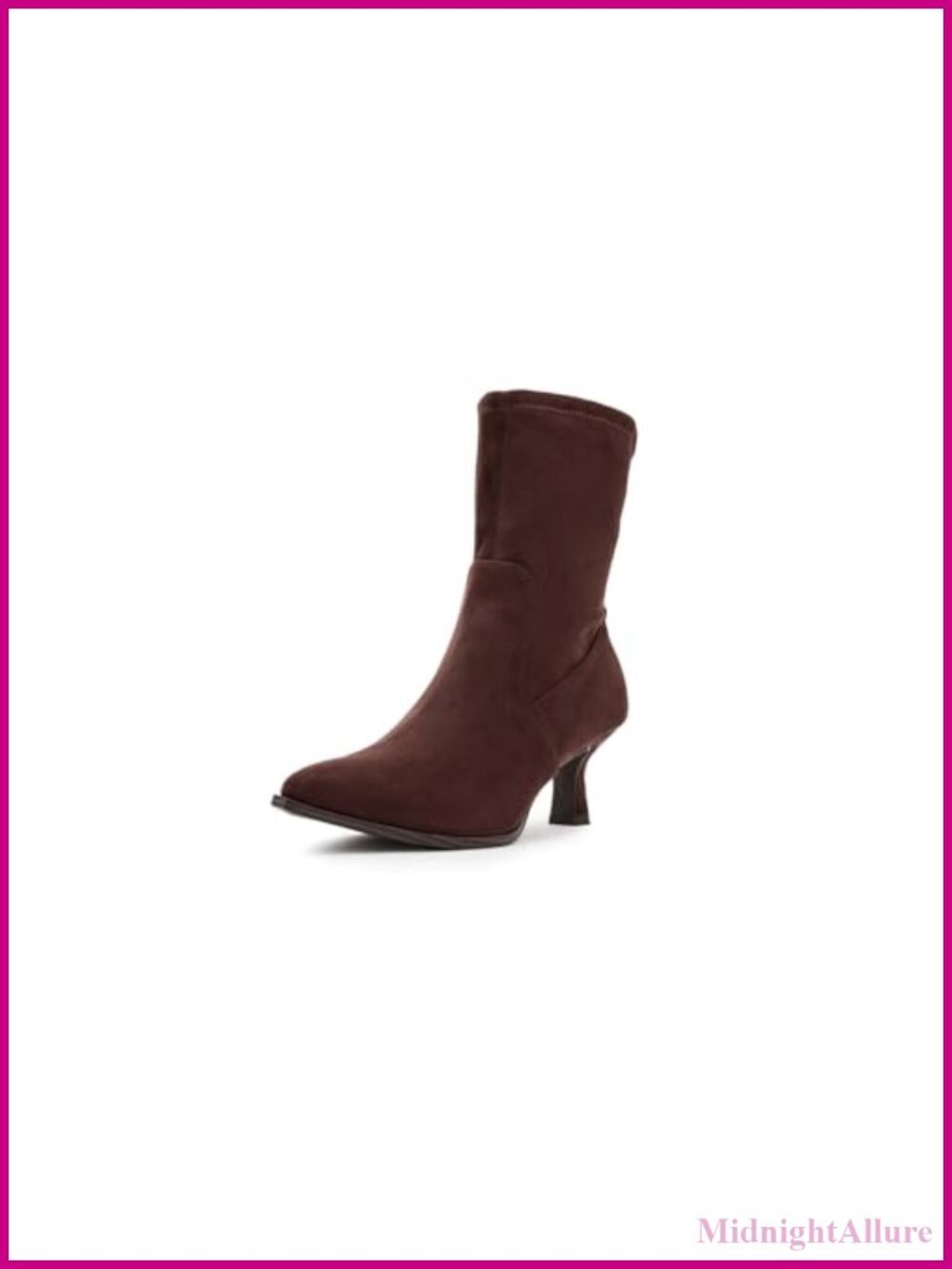 Dolce Vita Lalana Pointy Toe Calf High Kitten Heel Boots Polyurethane